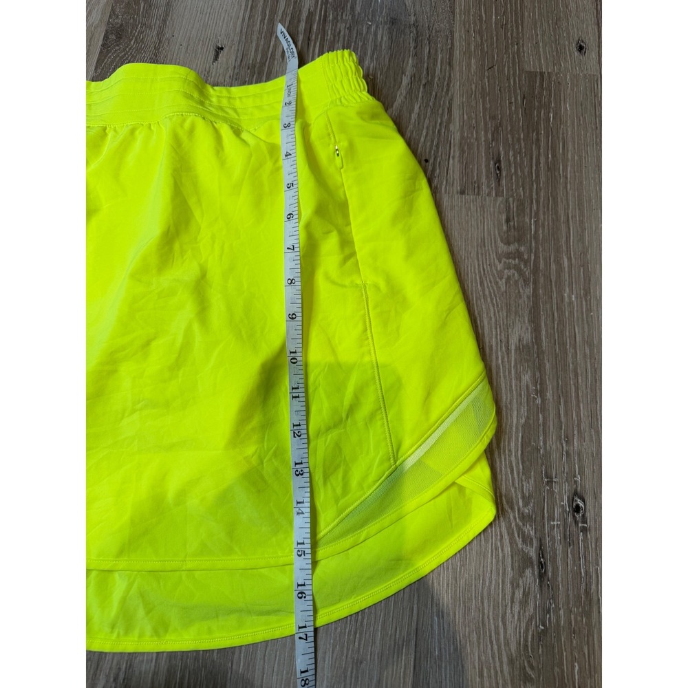 Lululemon Hotty Hot High-Rise Skirt 4 Highlight Yellow Neon Running Skort Flawed - Picture 10 of 11